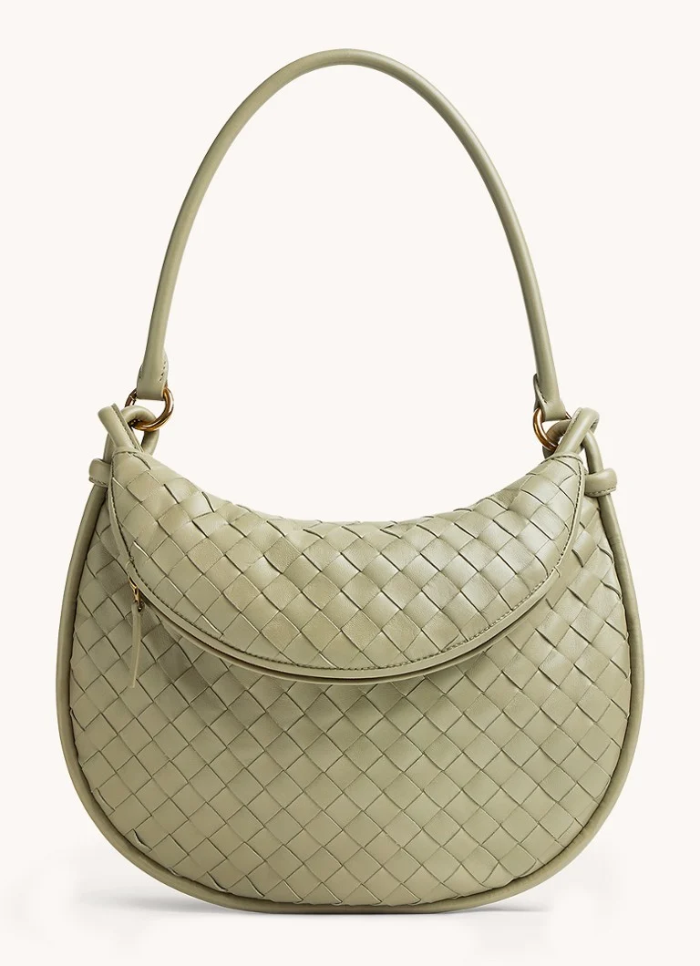 Bottega Veneta Gemelli Średnia torba na ramię ze skóry jagnięcej