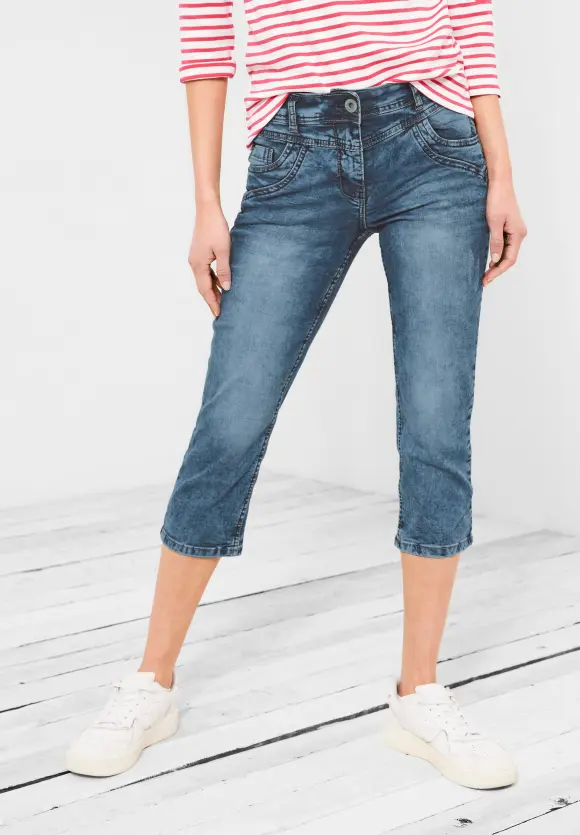 CECIL Casual Fit Jeans in 3/4