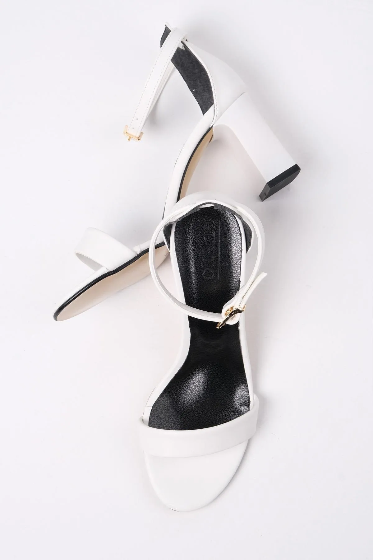 Mio Gusto  Sandalette - Weiß - Blockabsatz