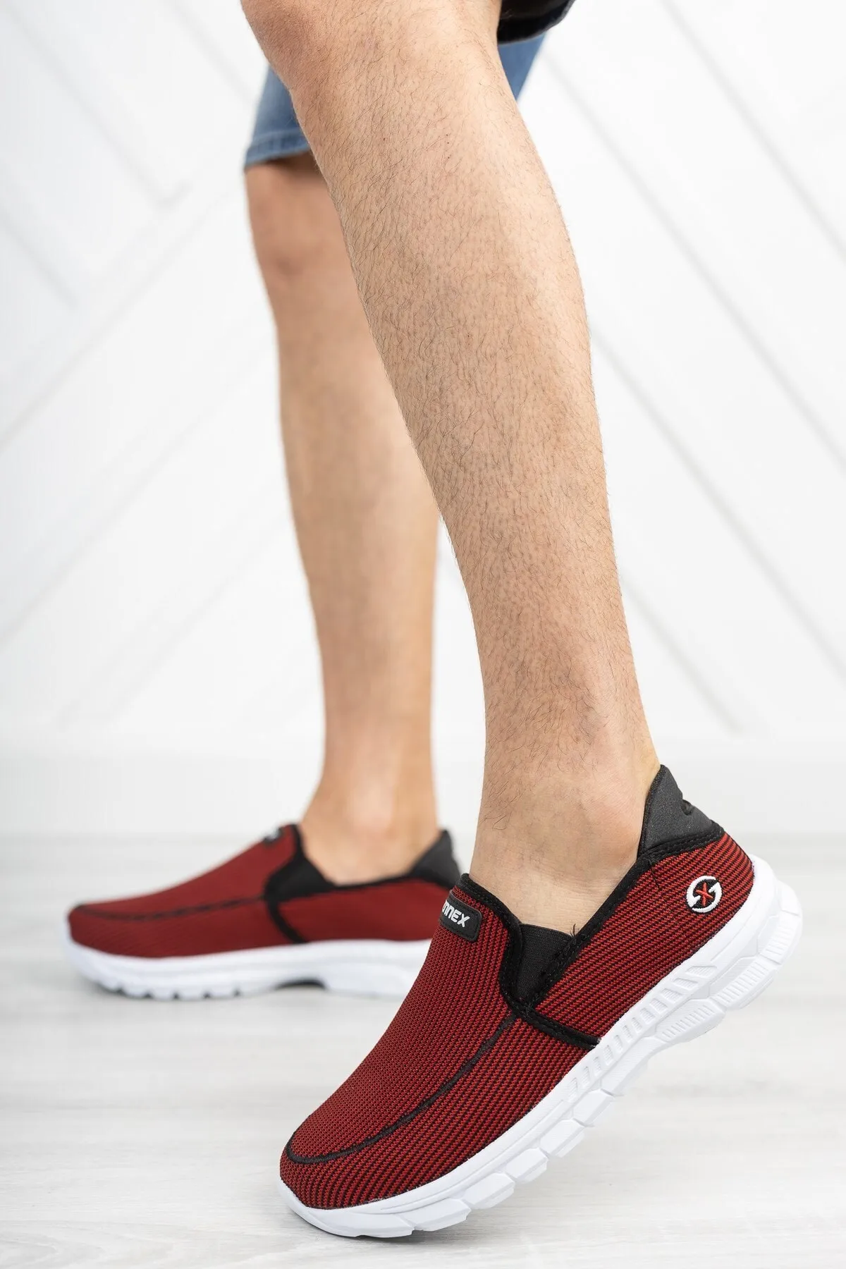 Riccon  Rot Schwarz Unisex Sneaker001204