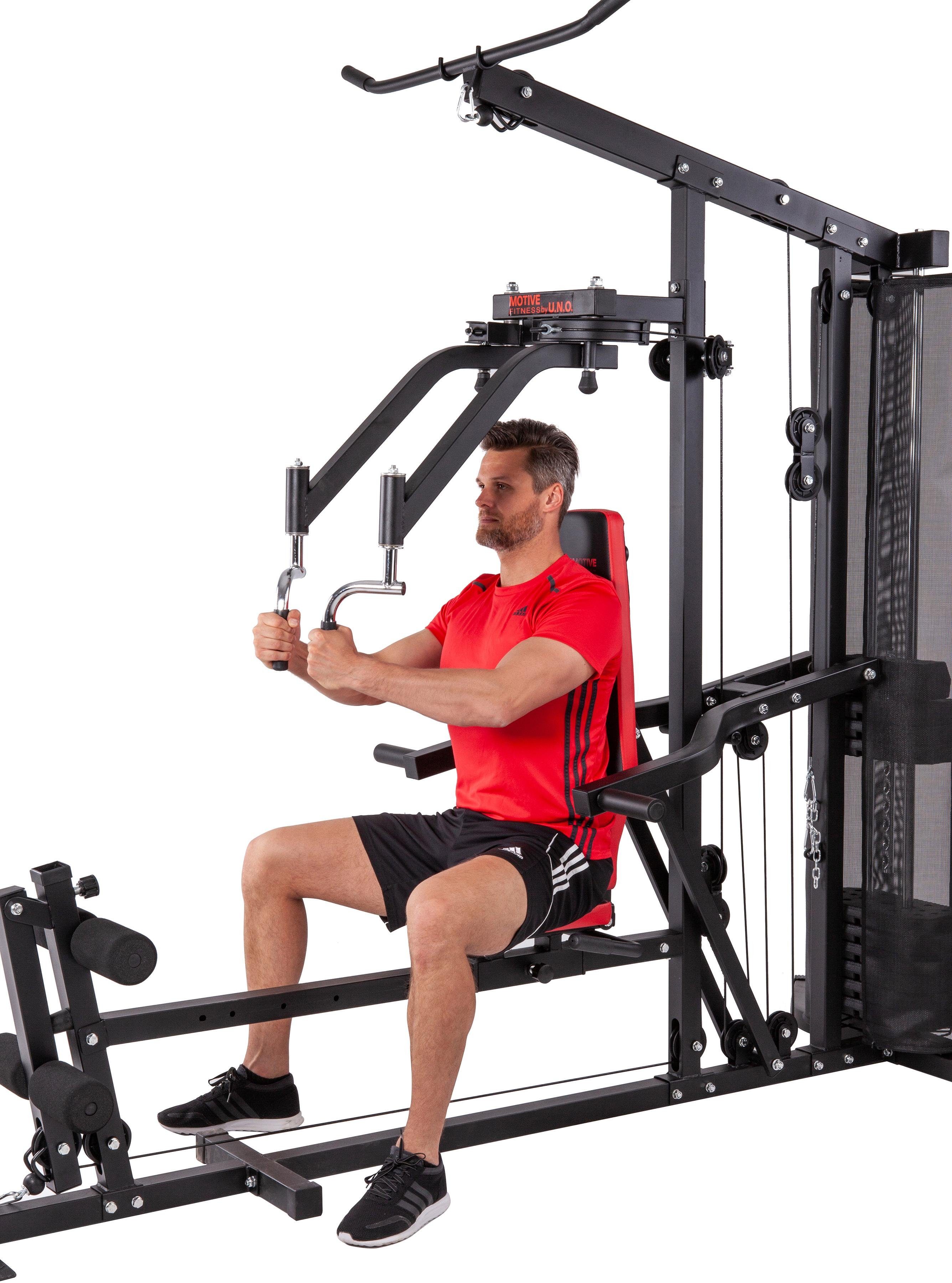 MOTIVE FITNESS by U.N.O. Kraftstation Multi-Gym Competition, 10 Gewichtsblöcke