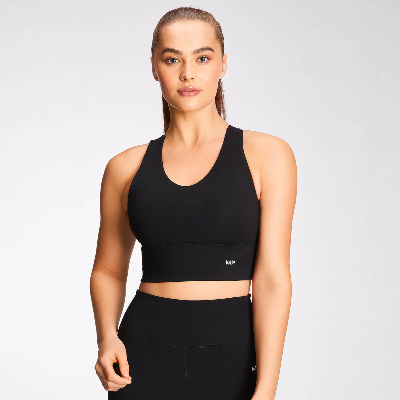Brassière de sport longue MP Power pour femmes – Noir