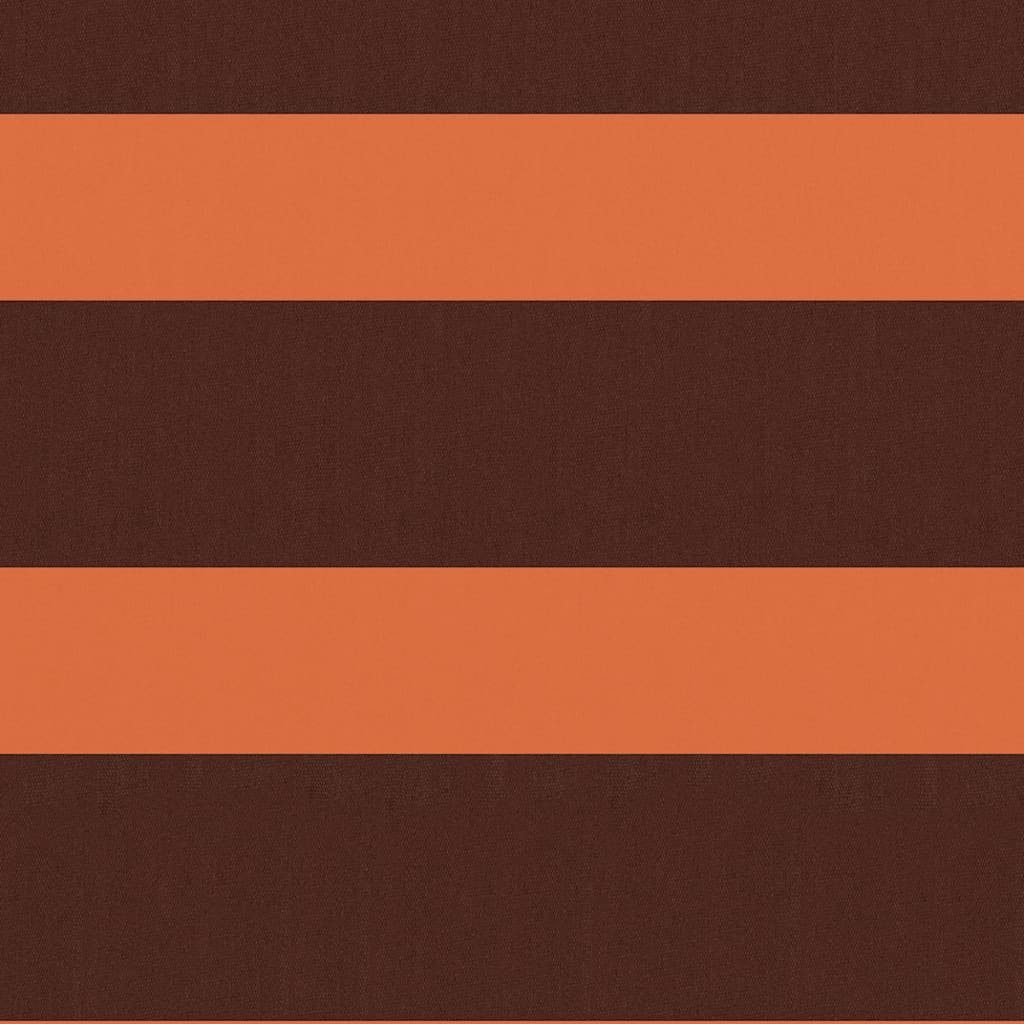 Tapferer Ping Balkonsichtschutz Balkon-Sichtschutz Orange und Braun 75x500 cm Oxford-Gewebe (1-St)