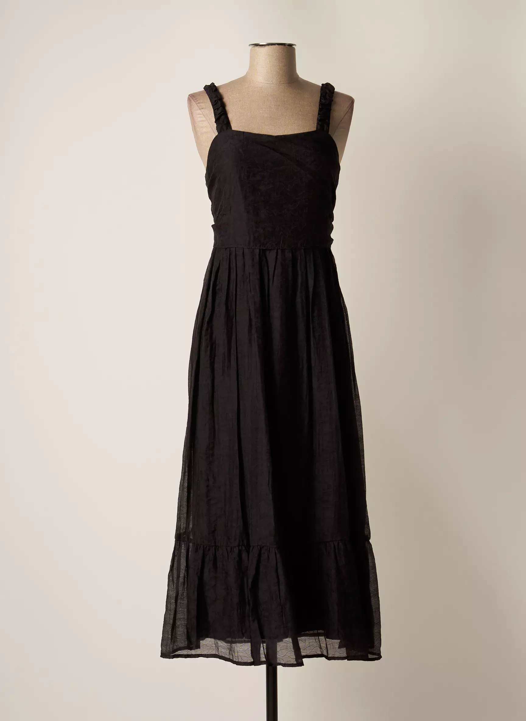 The Korner Robes Longues Femme couleur noir