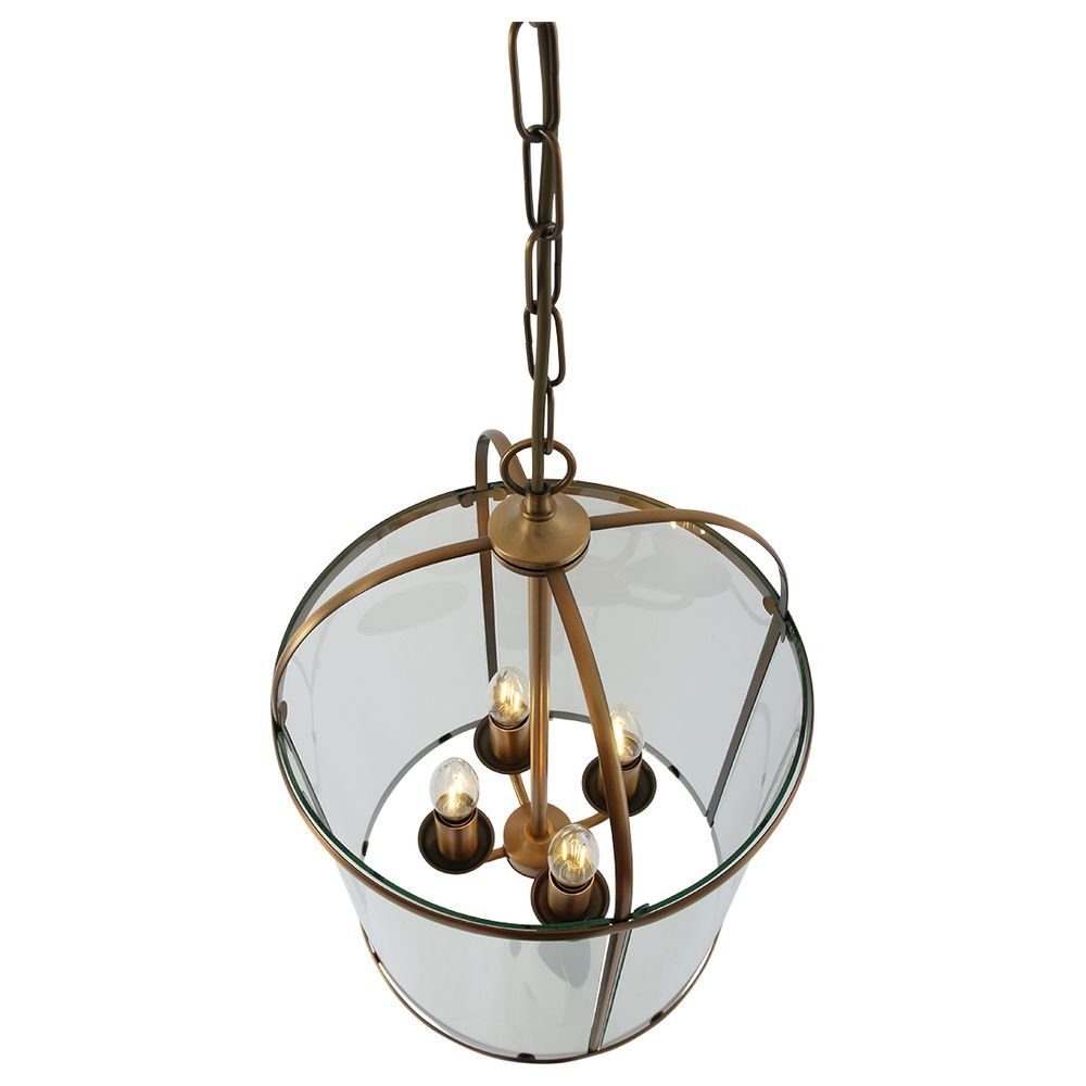 click-licht Hängeleuchte Pendelleuchte Pimpernel in Bronze und Transparent E14 4-flammig, keine Angabe, Leuchtmittel enthalten: Nein, warmweiss, Hängeleuchte, Pendellampe, Pendelleuchte