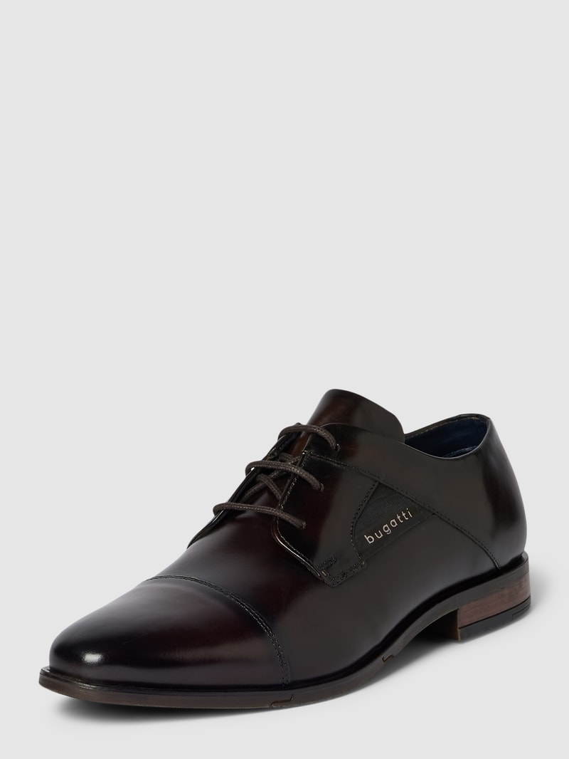 Derby-Schuhe aus Leder Modell 'GAPO' in dunkelbraun