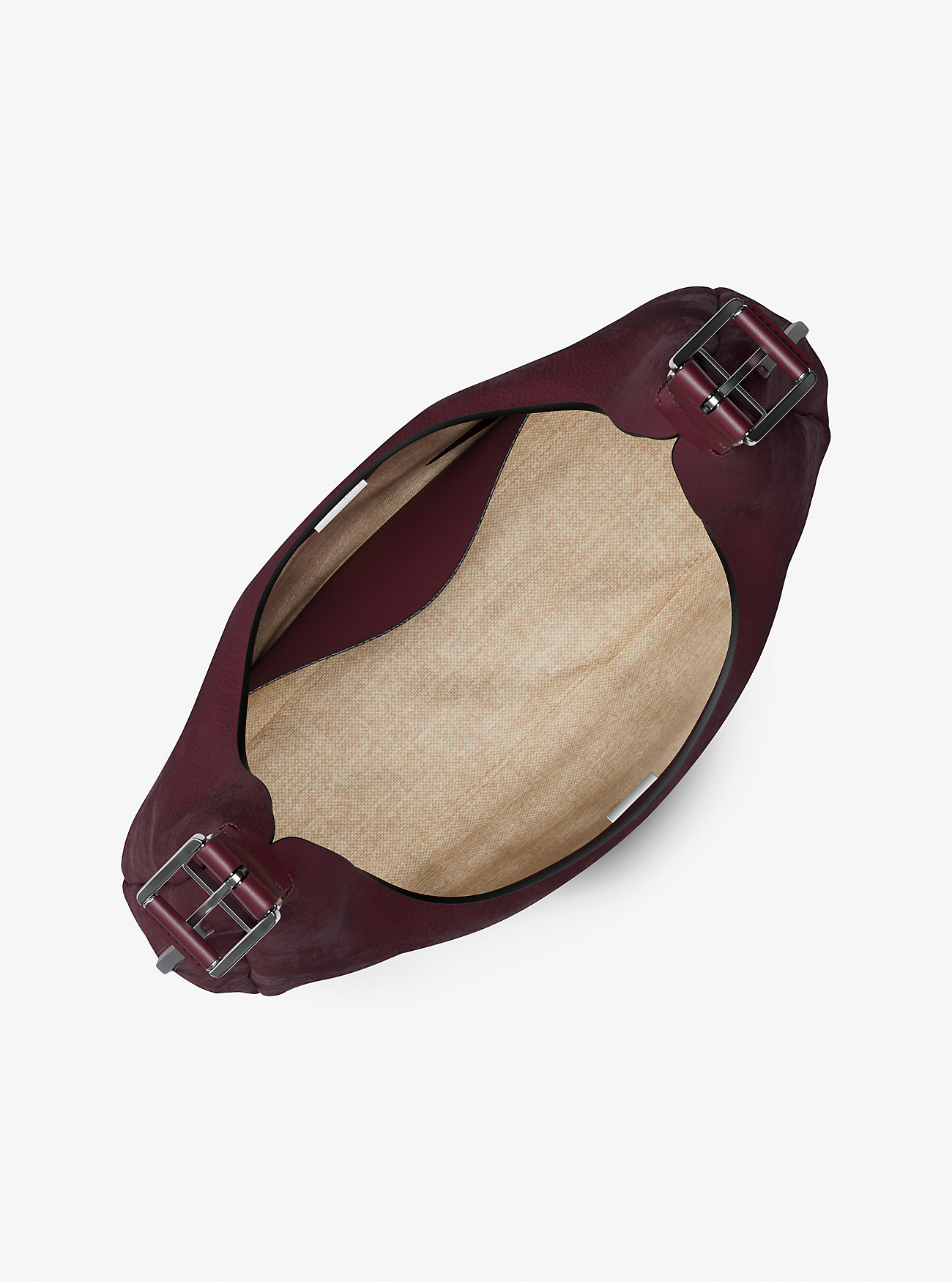 Nolita Stor Nubuck Hobo Skulderveske - OXBLOOD