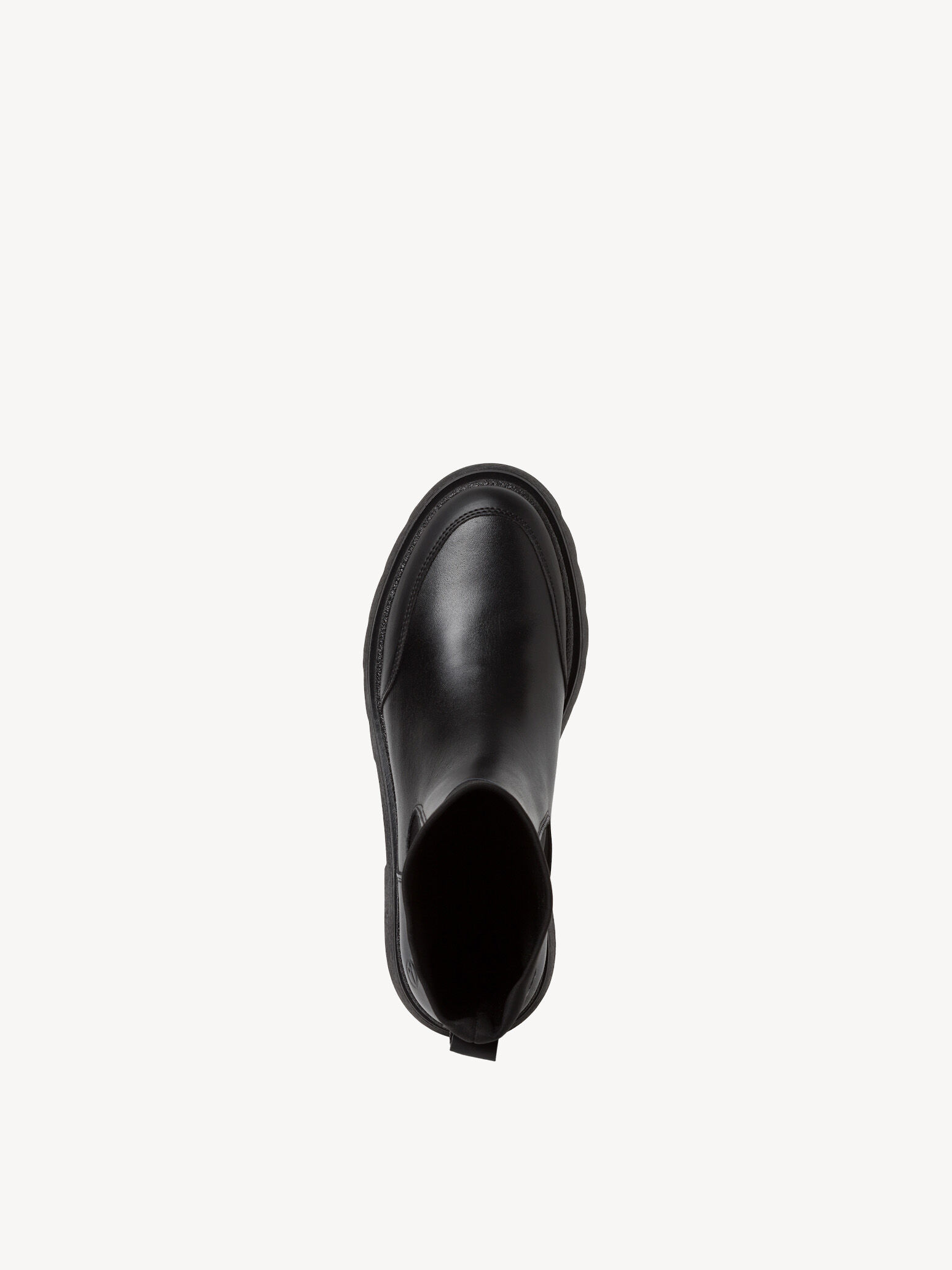 Bottine en cuir - noir
