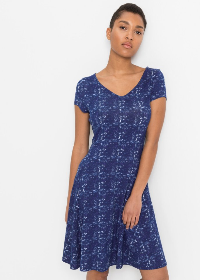 Shirtkleid im Batik-Look
