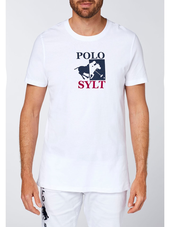Polo Sylt Shirt in Weiß günstig kaufen