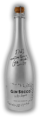GIN SECCO by Gigi Langguth GIN SECCO by Gigi Langguth Schäumendes alkoholisches Mischgetränk mit entalkoholisiertem Wein (62%) und Gin (36%). 0,7	 Liter - Vol 14%