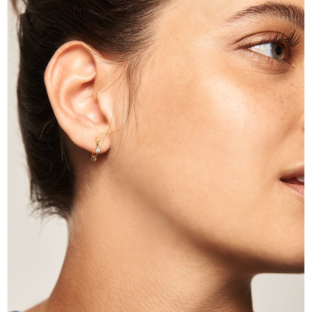 P D Paola Créoles 925 Argent Boucles d'oreilles