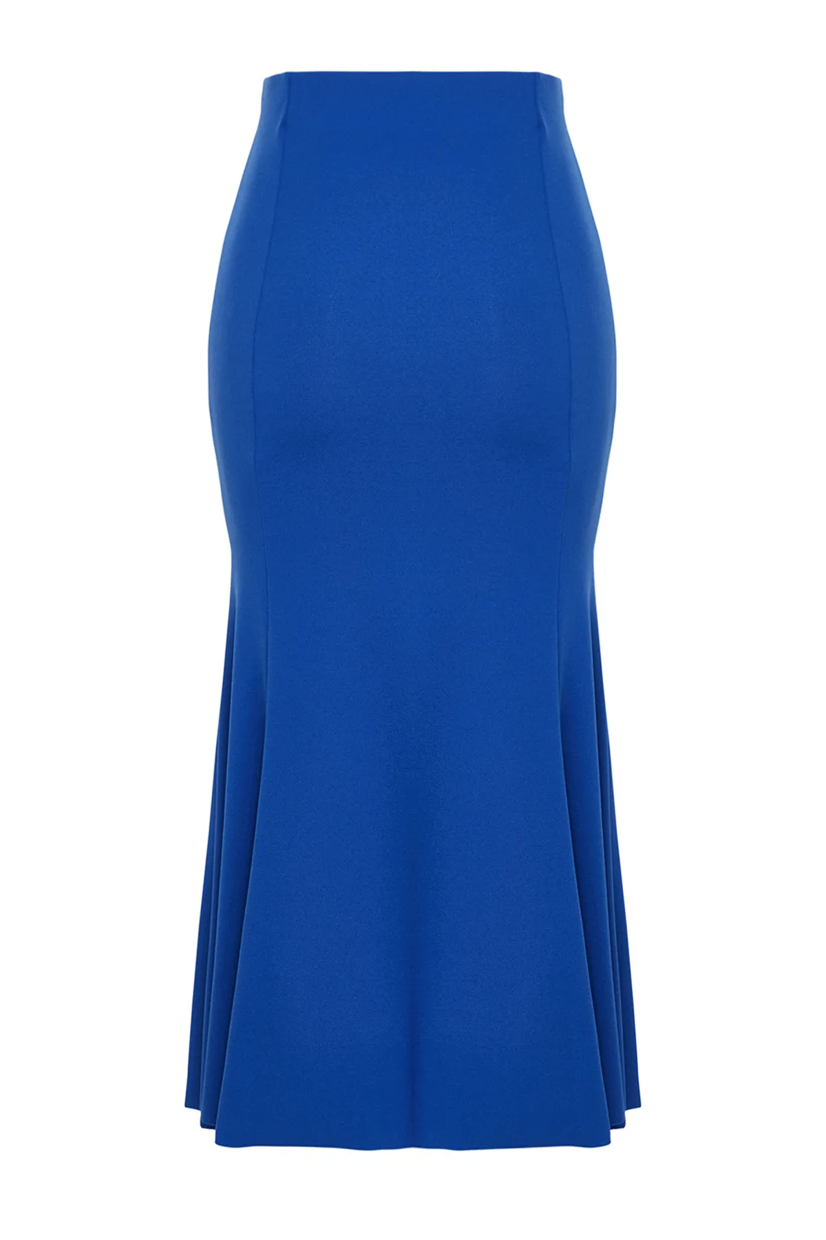Trendyol Collection  Saks Midi-Plissee-Stretch-Strickrock TWOSS24ET00037