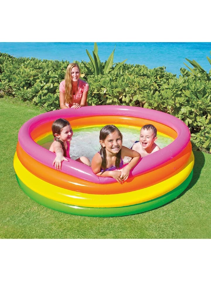 Intex Planschbecken Sunset Glow Baby Pool, 4-Ring (168x46cm) in bunt günstig kaufen onesize