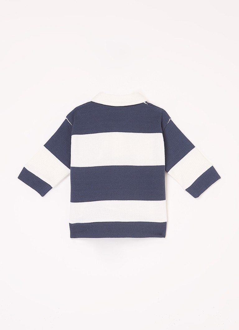 Benetton Polo majica od pike pamuka s prugastim printom
