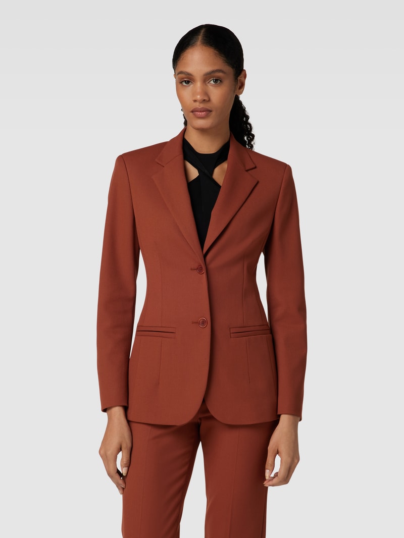 Blazer mit Paspeltaschen in rostrot