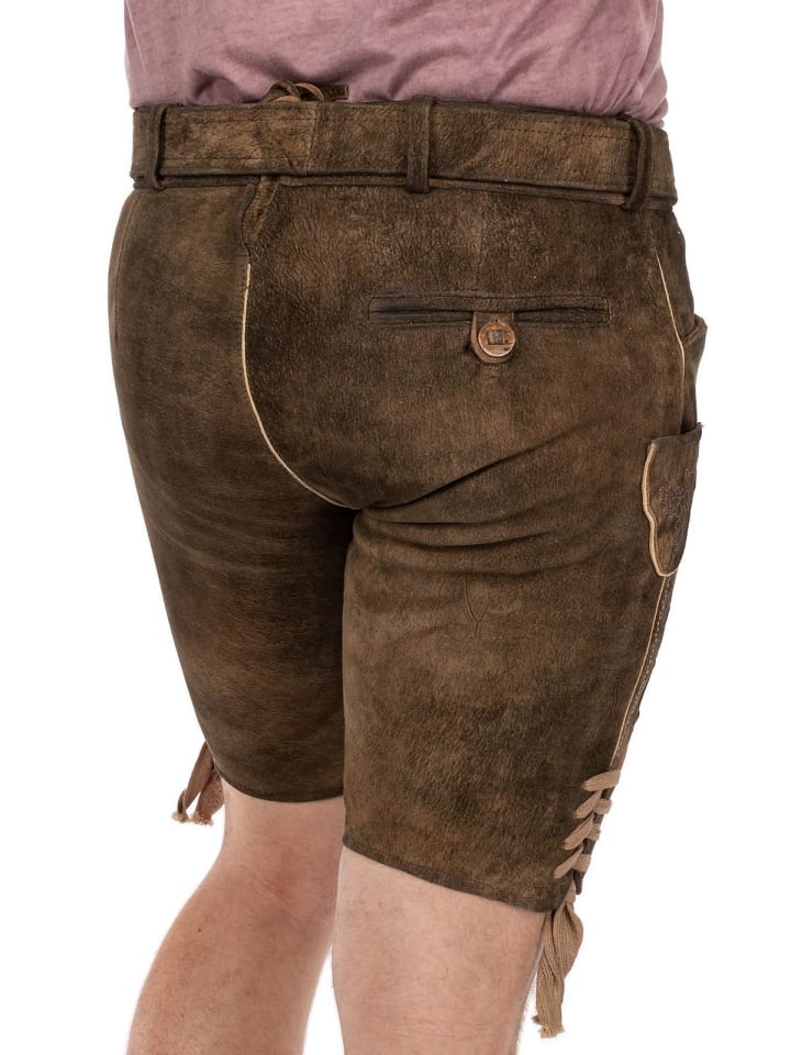 Spieth & Wensky Lederhose HAVEL tabak holz in tabak günstig kaufen