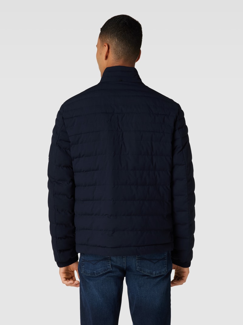 Steppjacke mit Stehkragen Modell 'Coldio' in marineblau