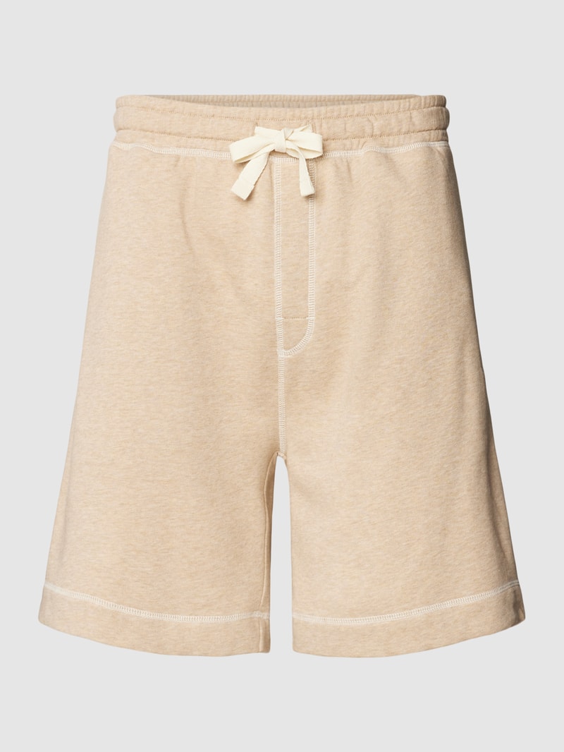 Sweatshorts in melierter Optik Modell 'FRENCH TERRY' in beige meliert