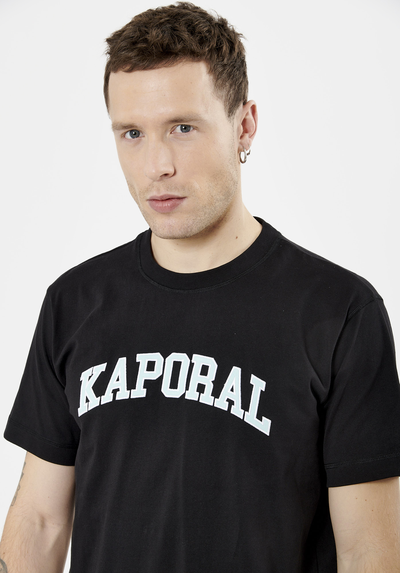 COLEG  T-shirt noir Homme en 100% coton