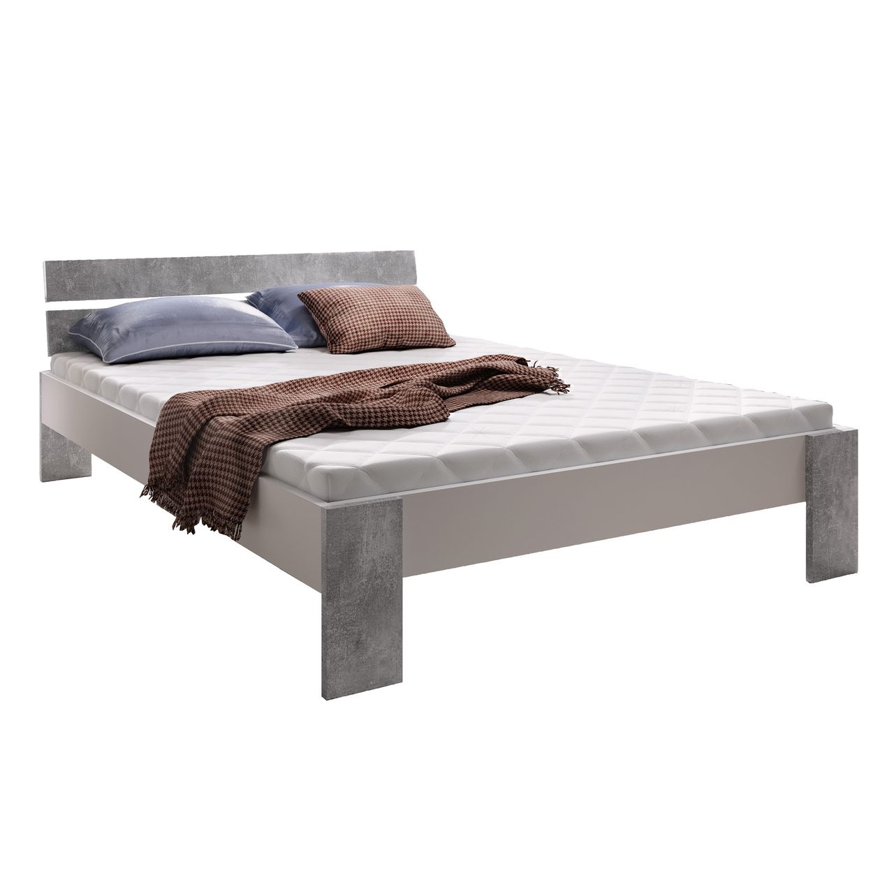IHG Futonbett Michelle 140x200 cm inkl. Matratze Bonellfederkern und 13-Leisten Rollrost