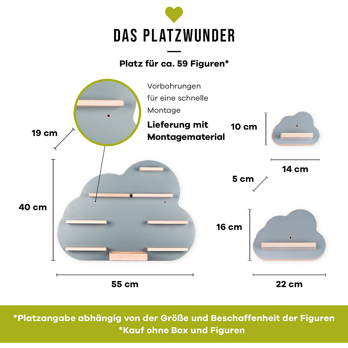 Kollektion Wolken, grau