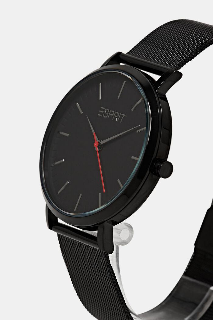 Edelstahluhr mit Mesh-Armband