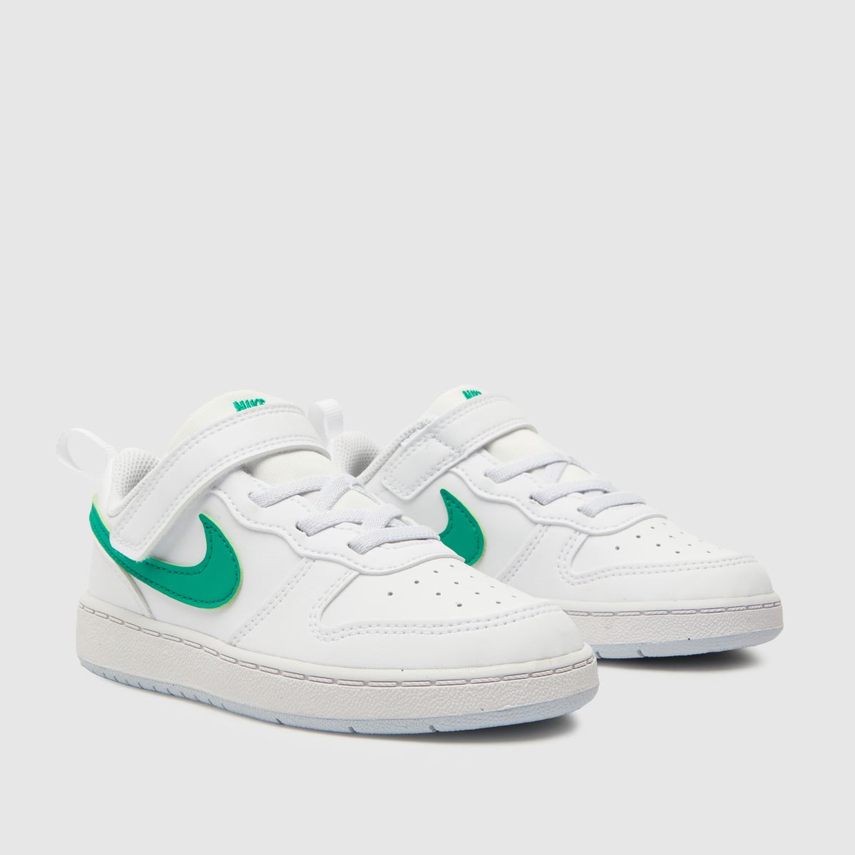 Nike Court Borough Low gyerek cipő, fehér és zöld színben, 42,5