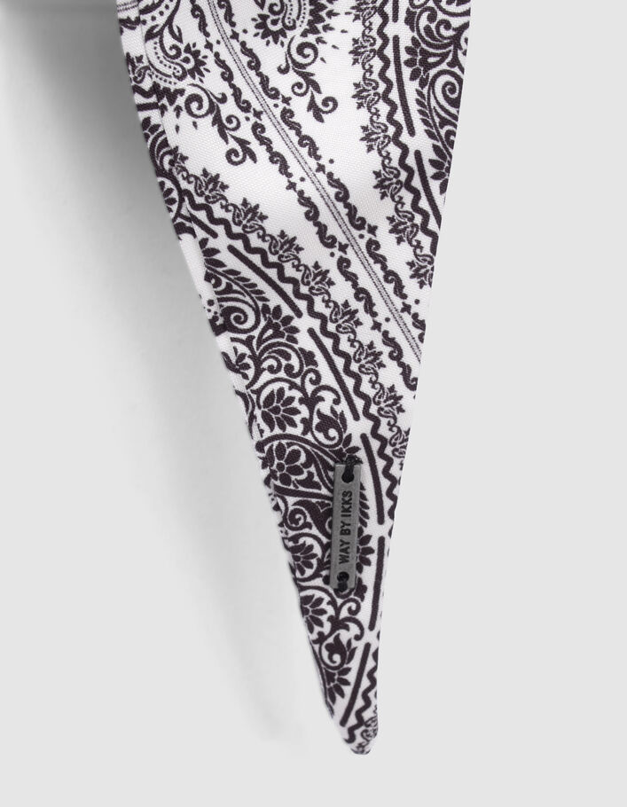 Chouchou-foulchie motif Bandana noir fille