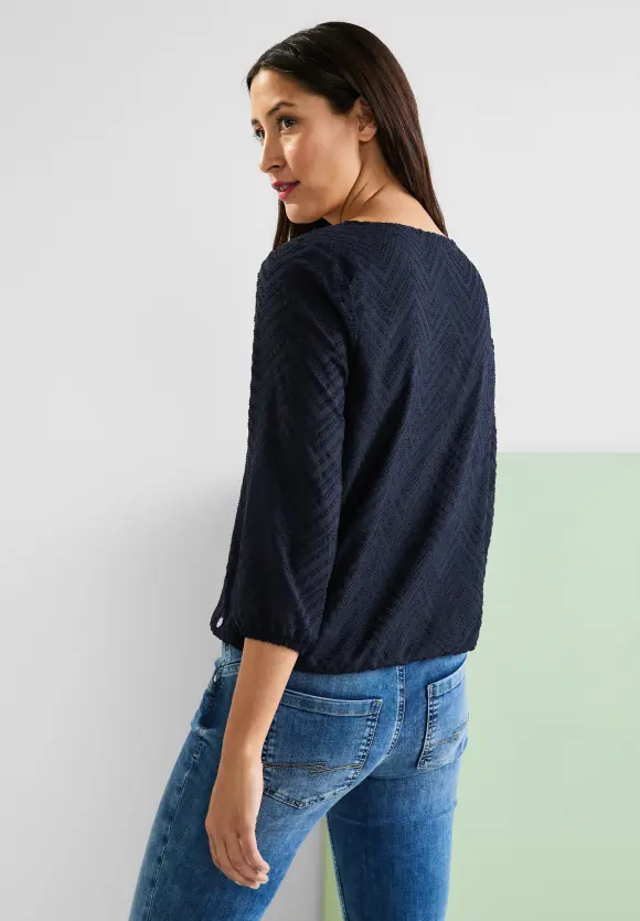 Street One Bluse mit Smokdetails