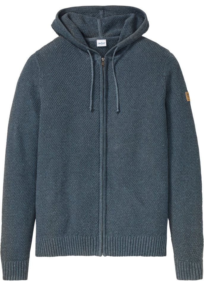 Kapuzen Strickjacke mit recycelter Baumwolle