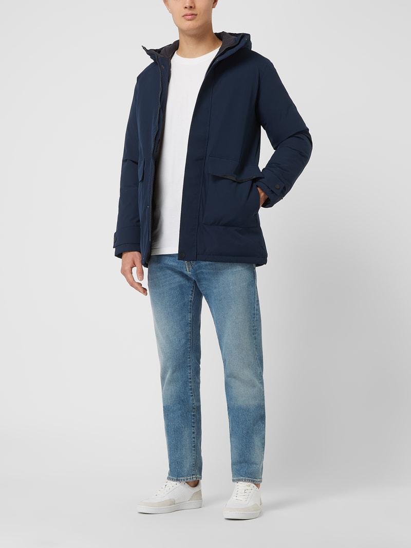 Parka mit Wattierung Modell 'Etiko' in marineblau