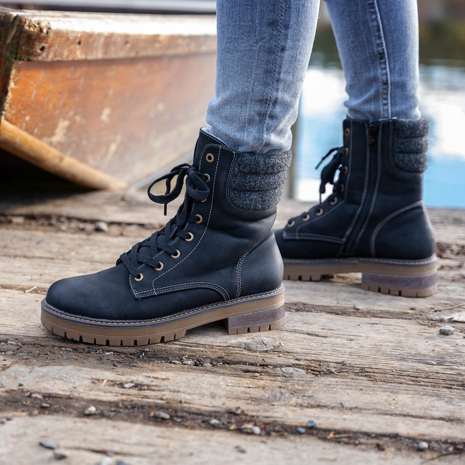 Palado Lipsi, Schnürstiefeletten, Damen, Schwarz