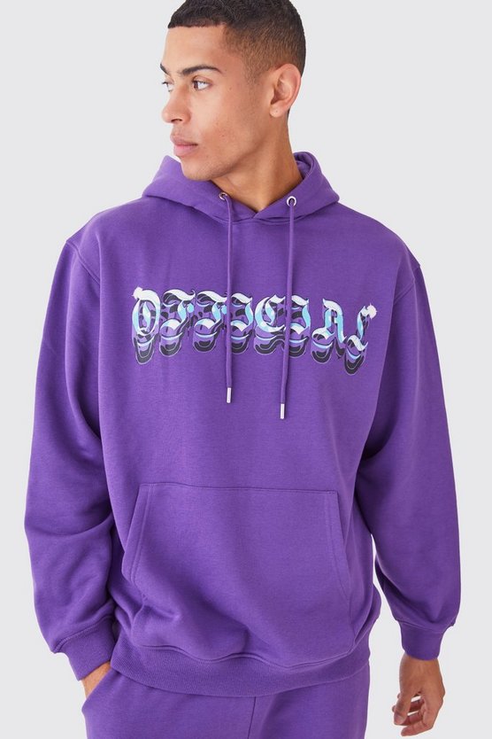 Oversize Hoodie mit Chrom Print