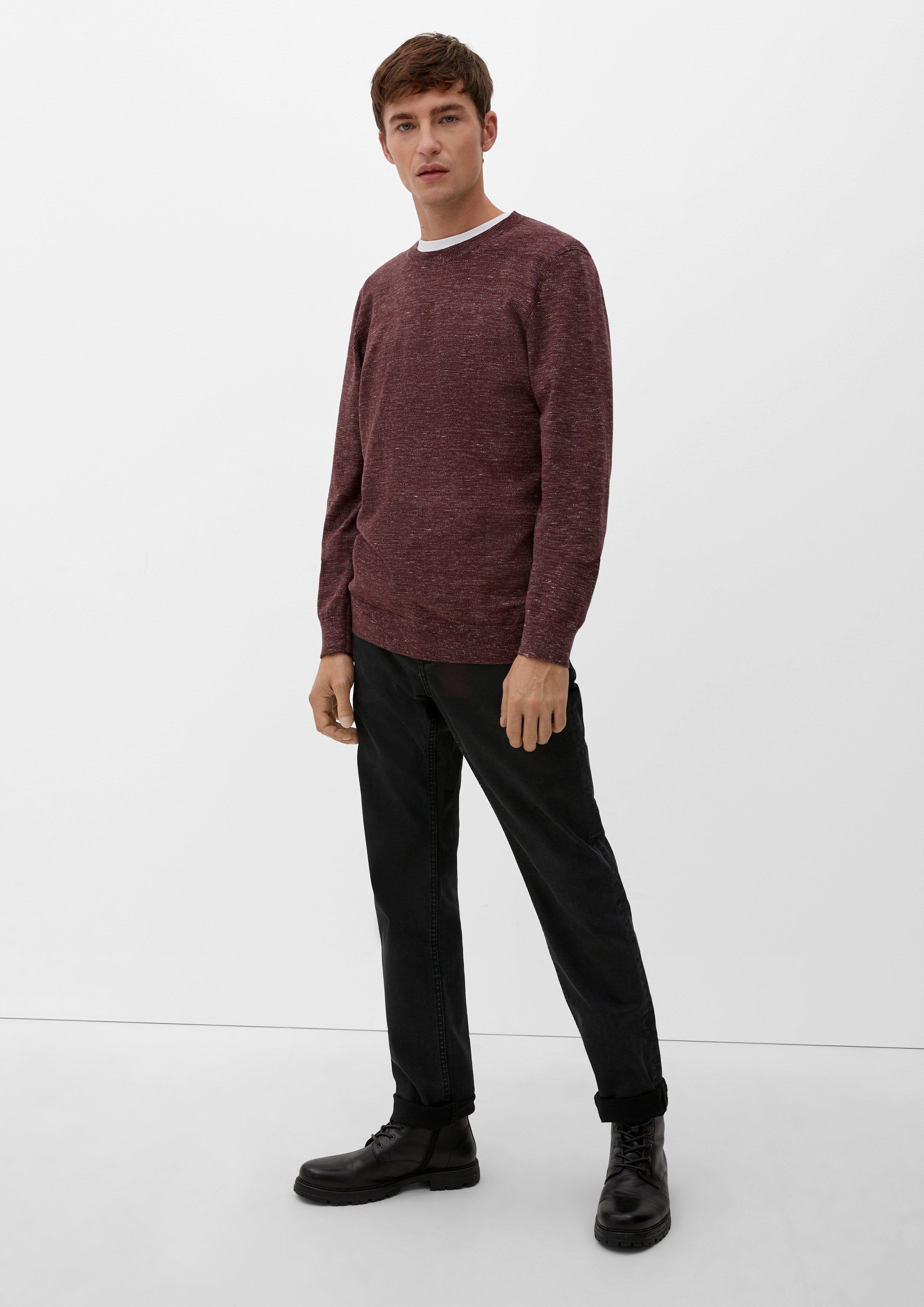 Strickpullover in melierter Optik  2124527-49W1