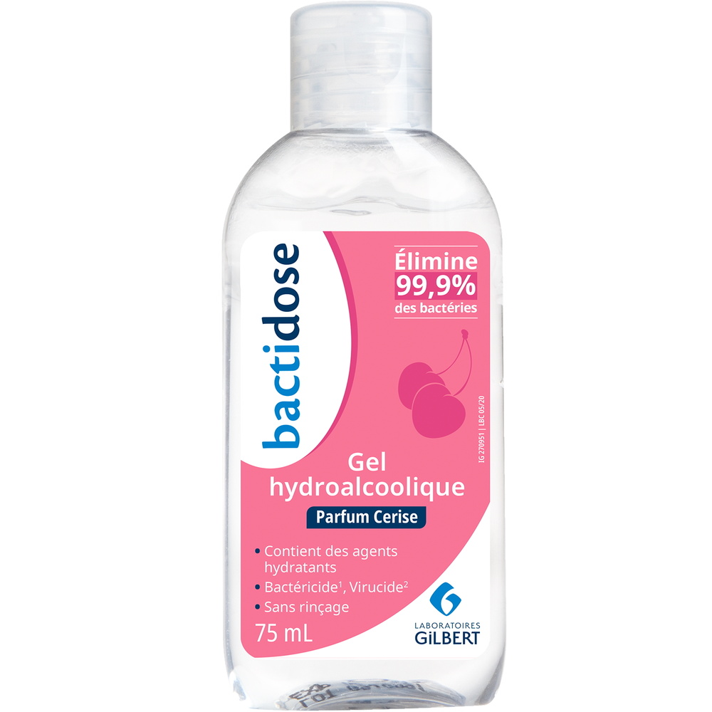 bactidose Gel hydro  75 mL Parfum Cerise Gel Hydroalcoolique