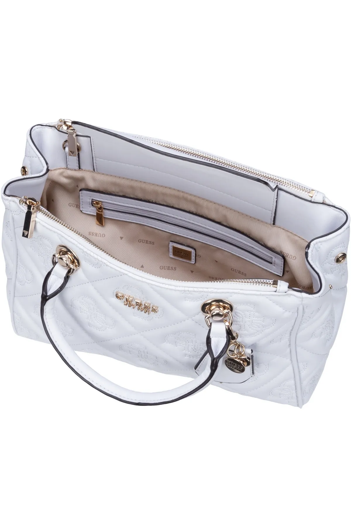 Guess  Handtasche - Weiß - Unifarben