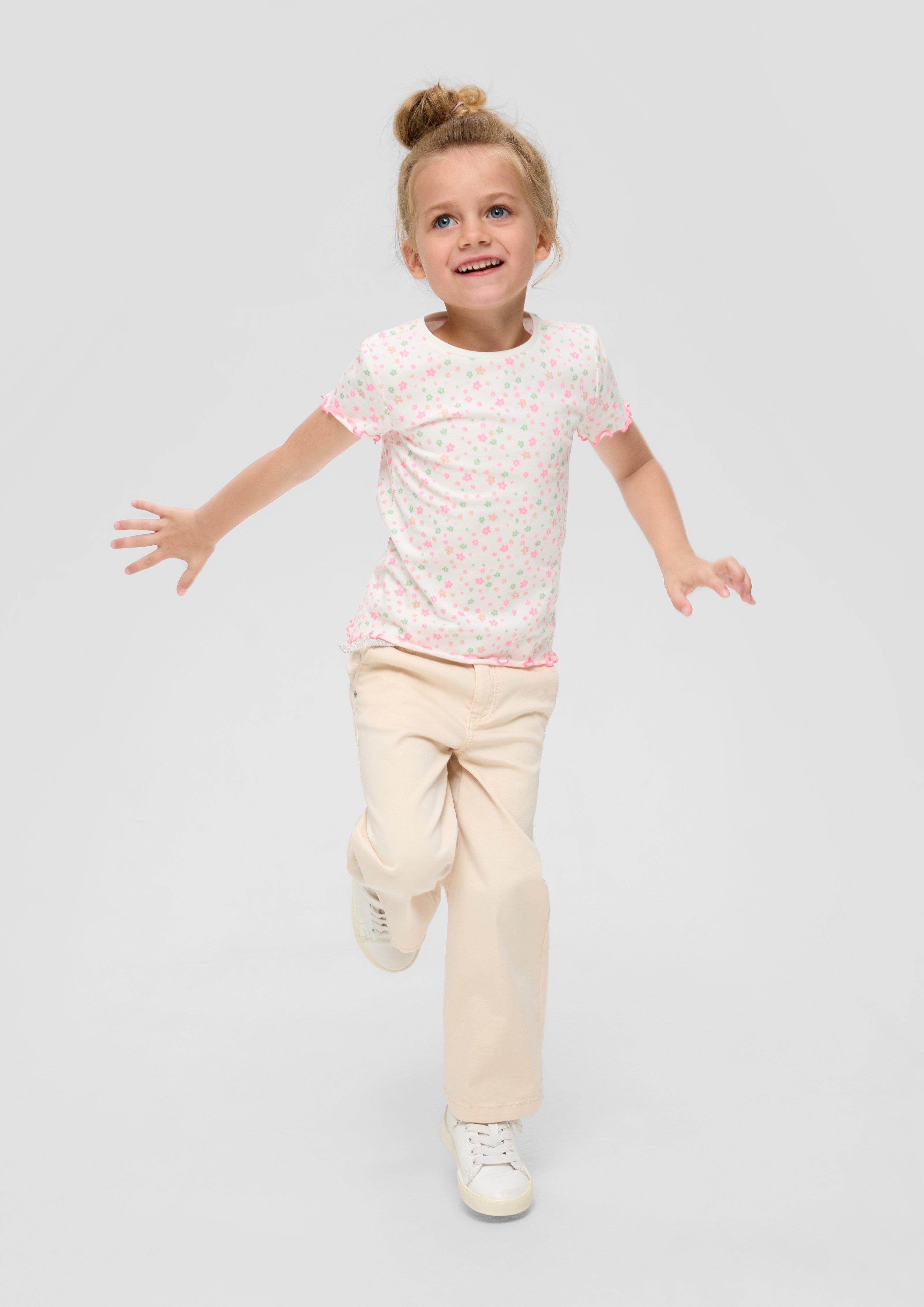 T-Shirt mit Rollsaum  2140025-02A3
