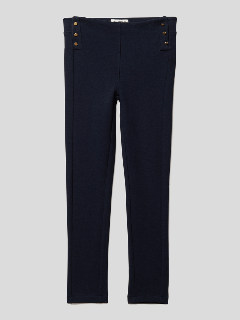 Leggings mit Zierapplikation in marineblau