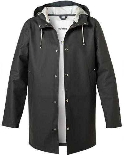 STUTTERHEIM, Regenmantel, PVC wasserdicht, graublau