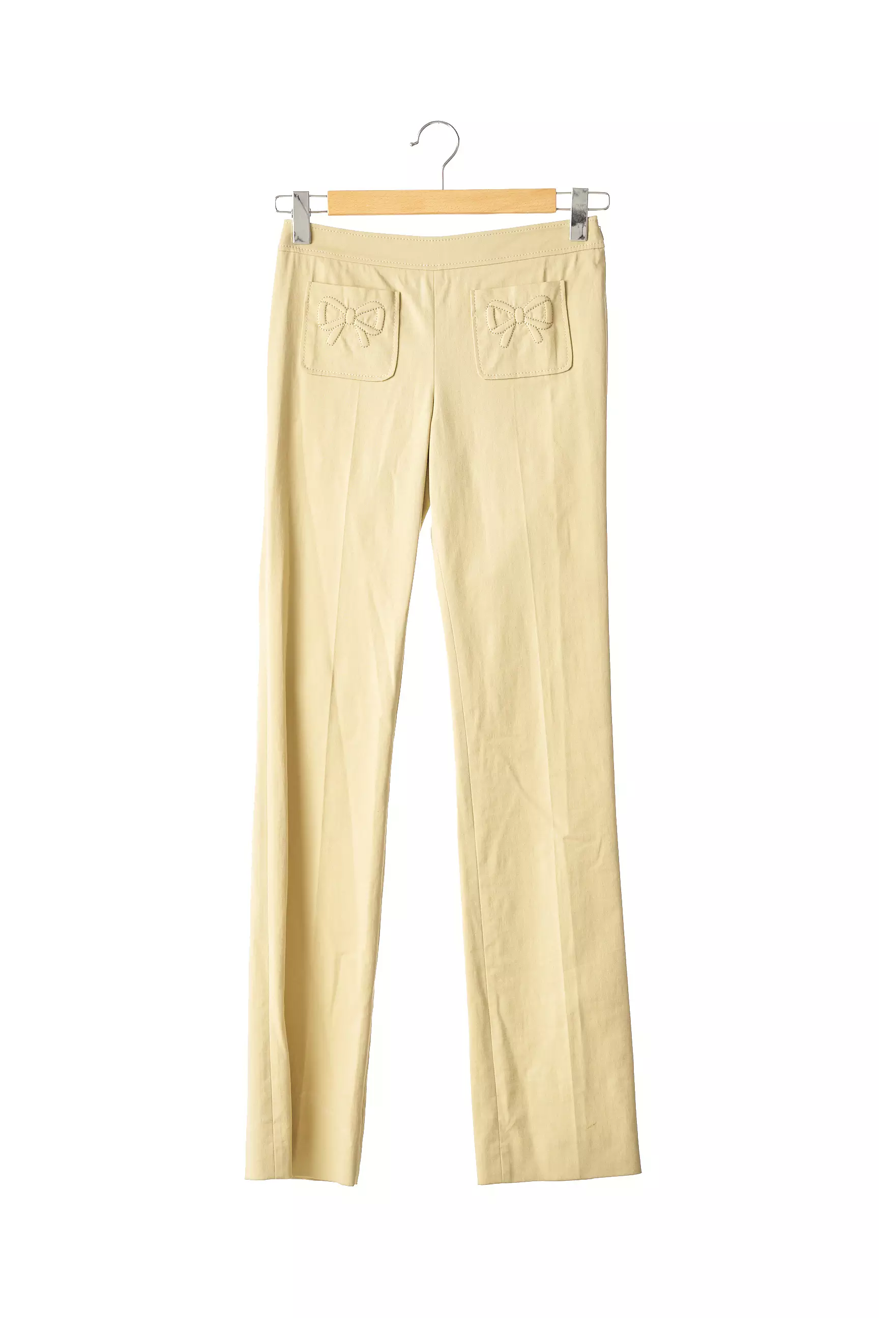 Red Valentino Pantalons Droits Femme couleur beige
