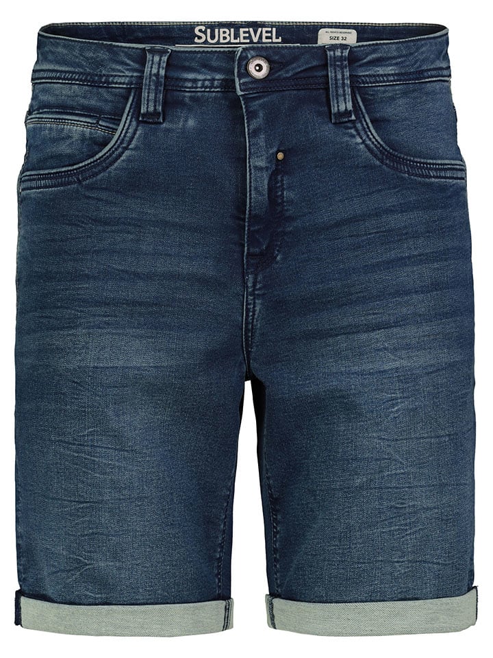 Authentic Style Jeans-Bermudas in Dunkelblau günstig kaufen
