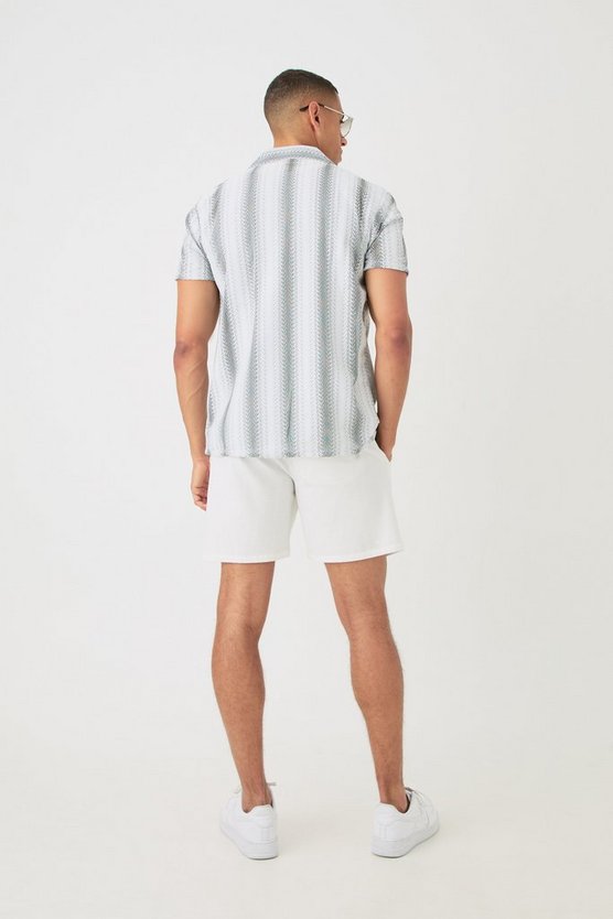 Transparentes gestreiftes Hemd