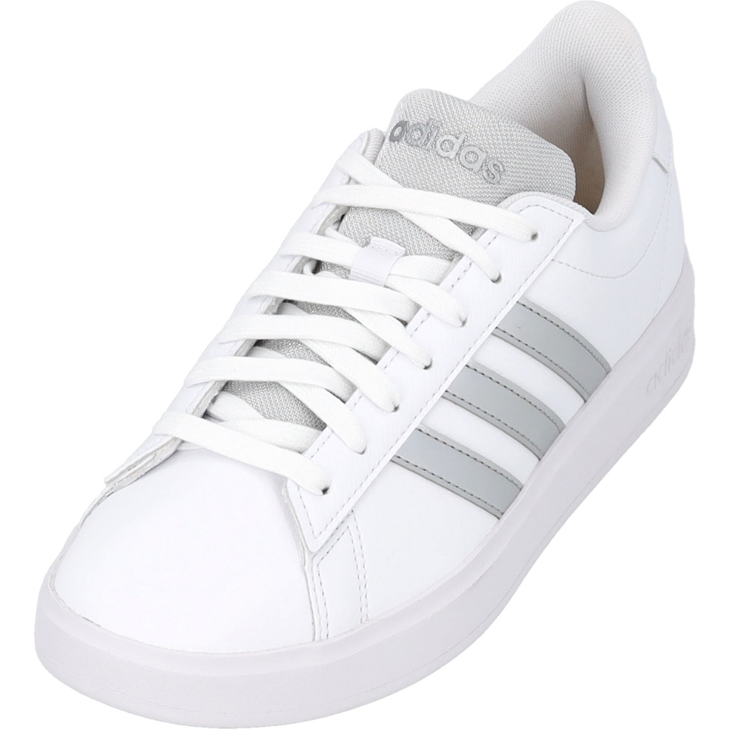 Adidas Grand Court 2.0 W, Sneakers Low, Damen, white/silver met