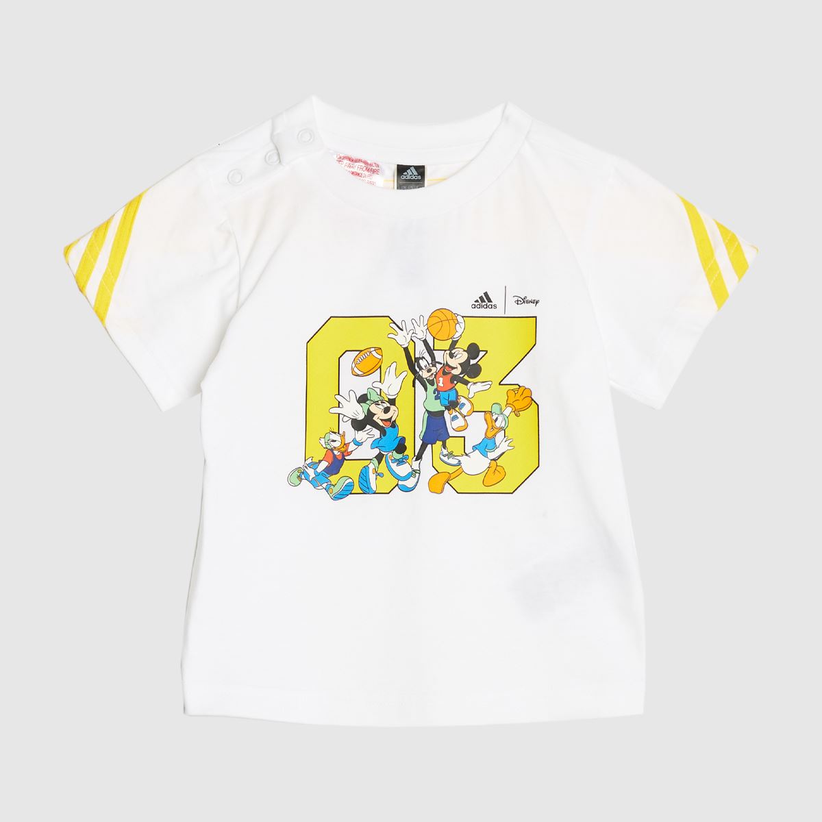 adidas barn Disney t-shirt och shorts i svart och vitt
