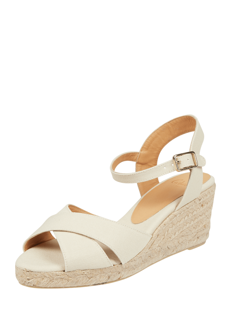 Wedges aus Textil Modell 'Blaudell' in offwhite