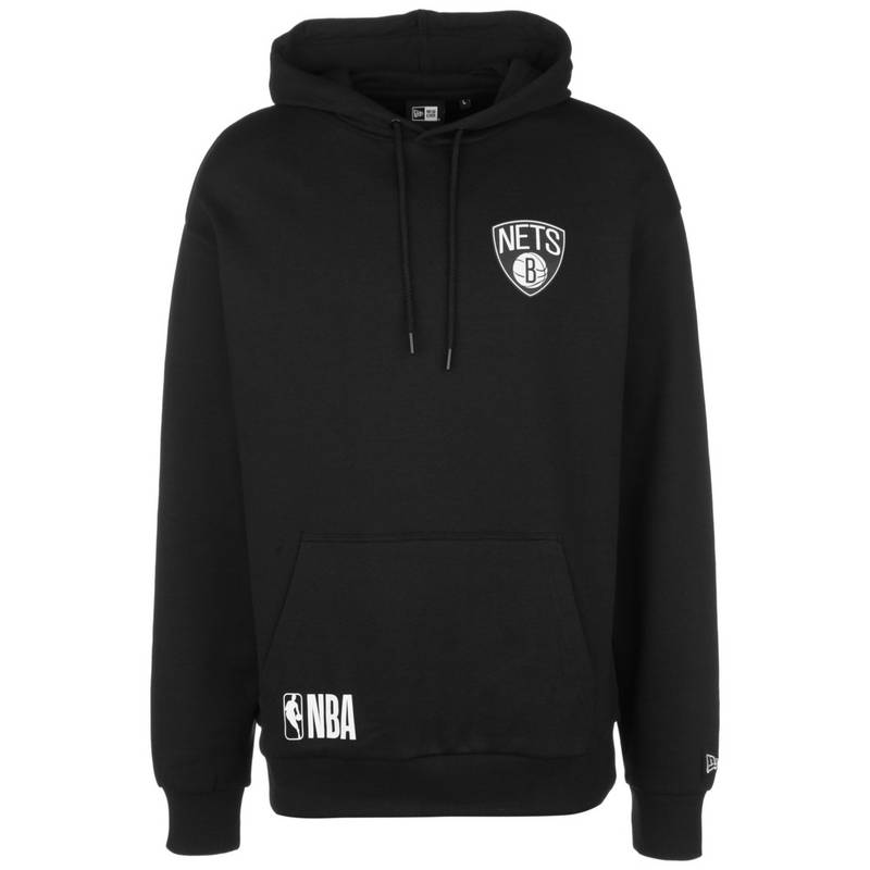 New Era NBA Brooklyn Nets Half Logo Oversized Hoodie Herren
