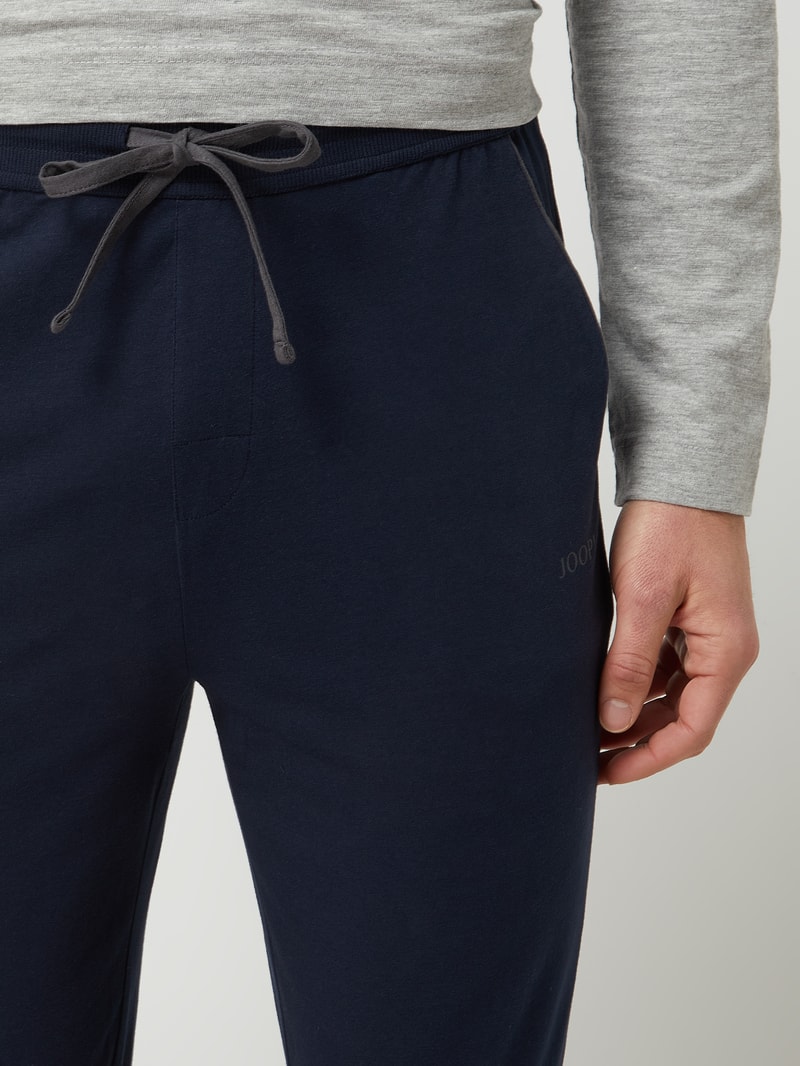 Pyjama-Hose mit Stretch-Anteil in dunkelblau