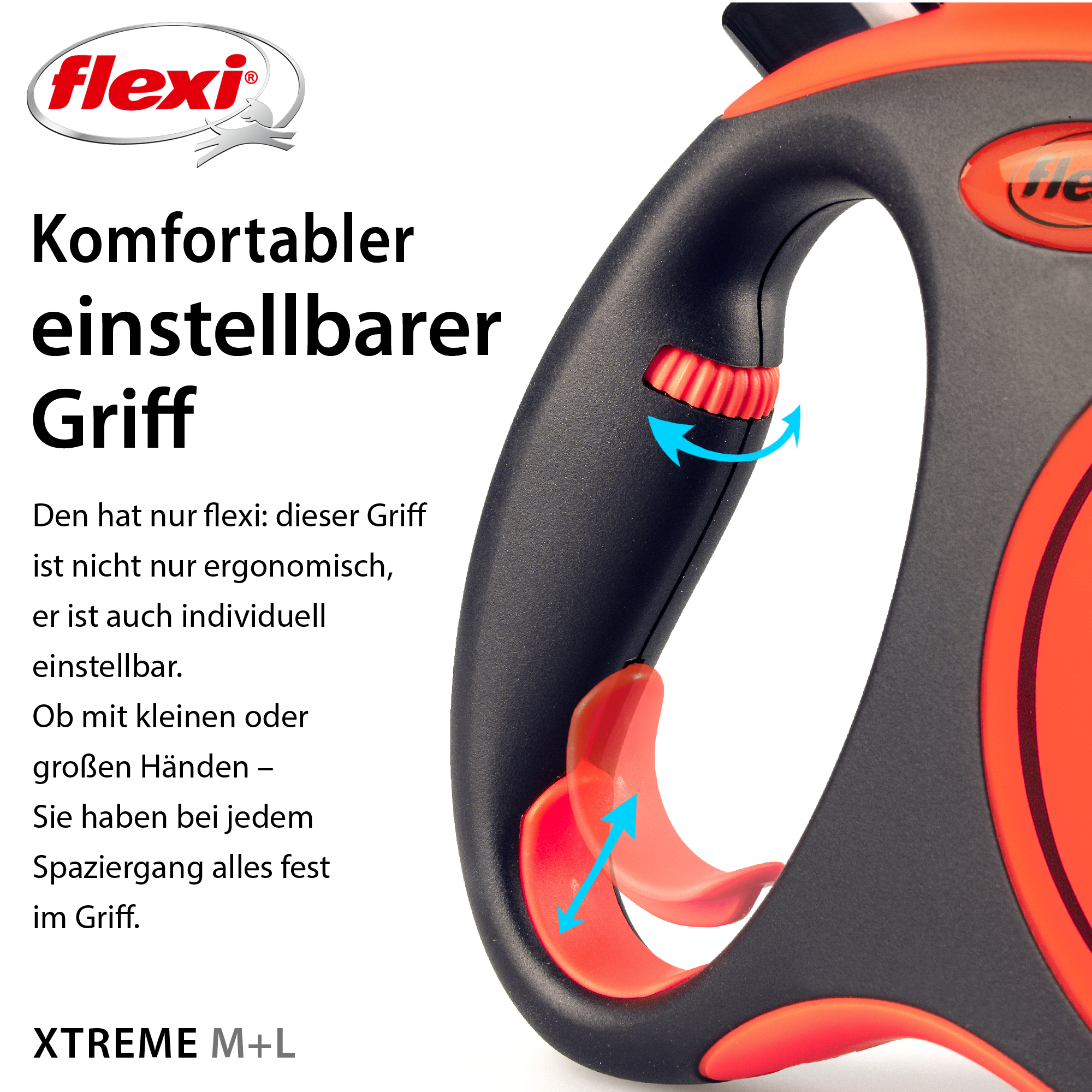 Flexi Hundeleinen Flexi XTREME Gurt-Rollleine orange/ schwarz M, 5 m