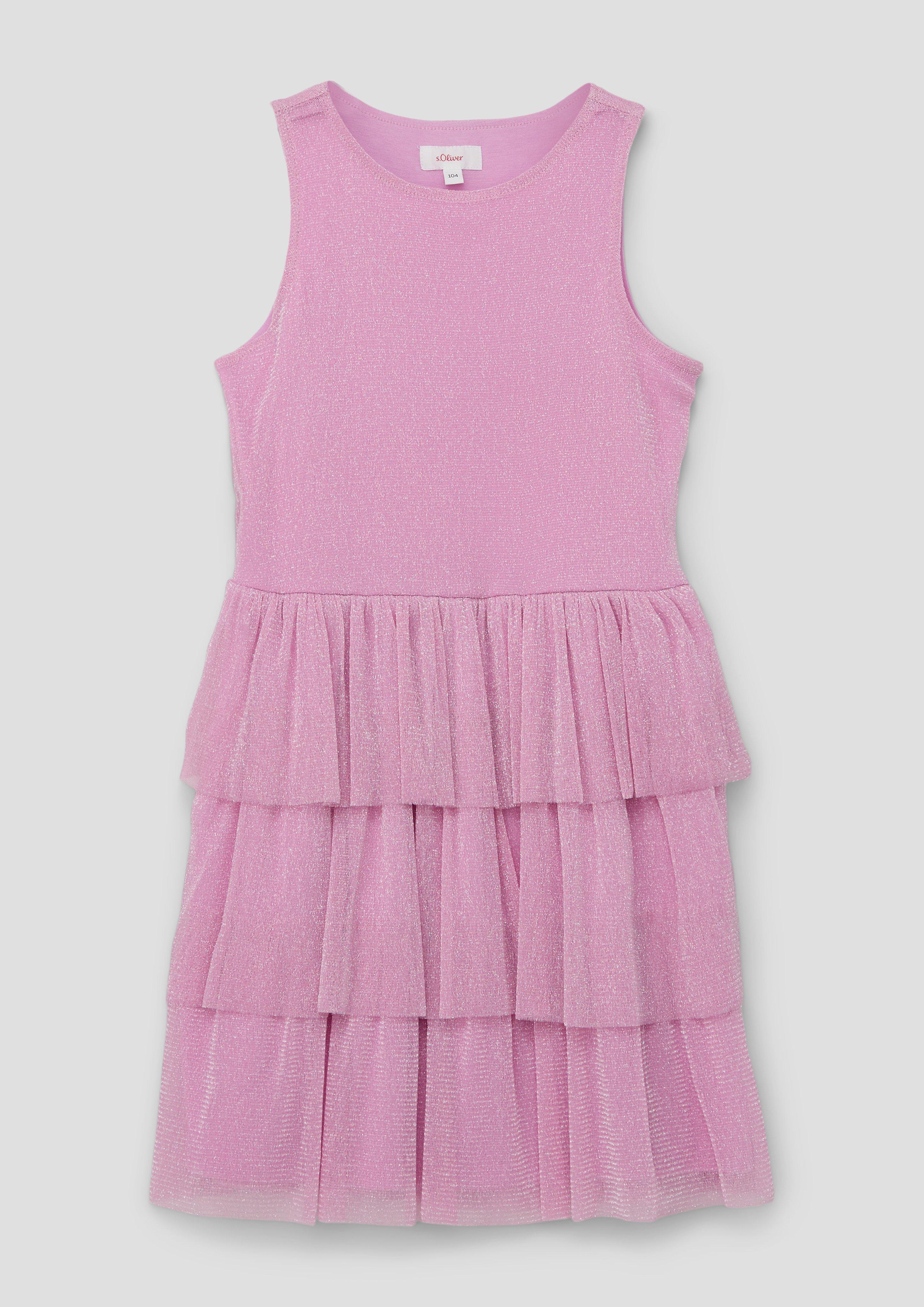 Mehrlagiges Kleid aus zartem Mesh  2140047-4442